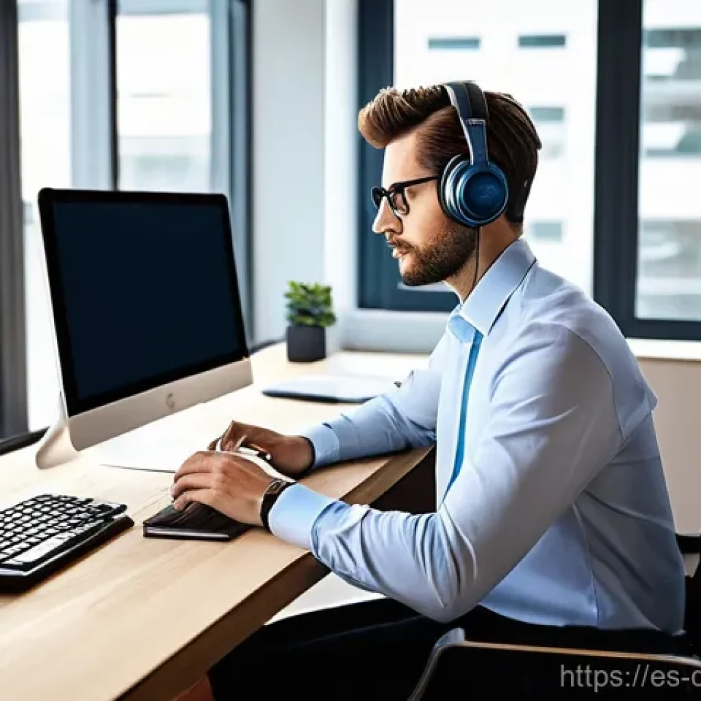 생산성 도구의 효과적인 교육 방법 - **Prompt 1: Digital Harmony in a Modern Workspace**
"A highly focused young professional, dresse...