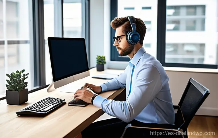 생산성 도구의 효과적인 교육 방법 - **Prompt 1: Digital Harmony in a Modern Workspace**
"A highly focused young professional, dresse...